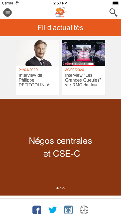 Screenshot #1 pour CFDT ARIANEGROUP