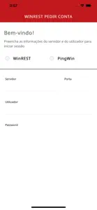 WinRest Pedir Conta screenshot #1 for iPhone
