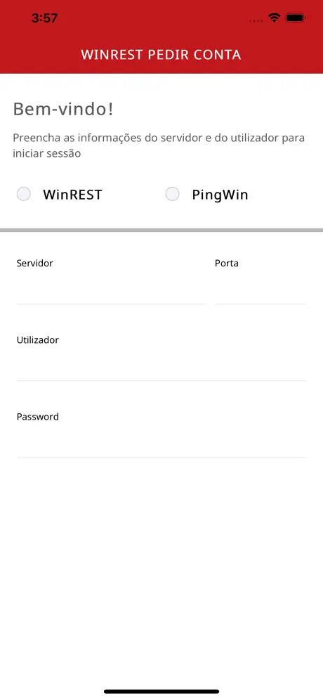 WinRest Pedir Conta