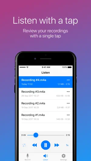 Easy Voice Recorder screenshot 2