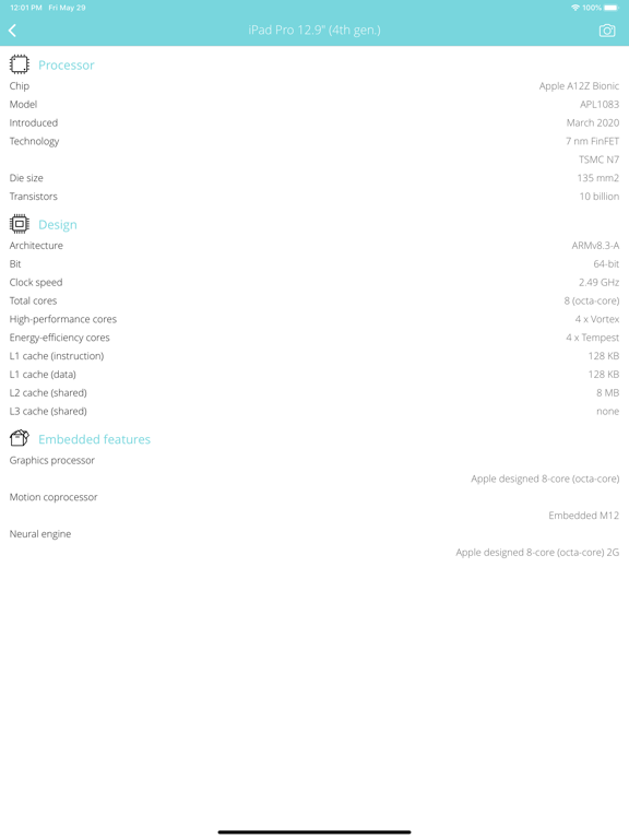 Bluetooth Info iPad screenshot