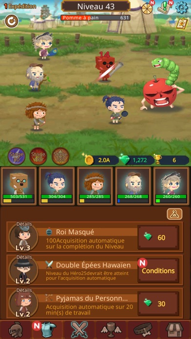 Screenshot #2 pour Job Hunt Heroes : Idle RPG