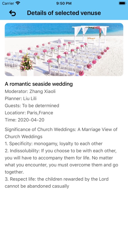 Wedding Planning-Your unique