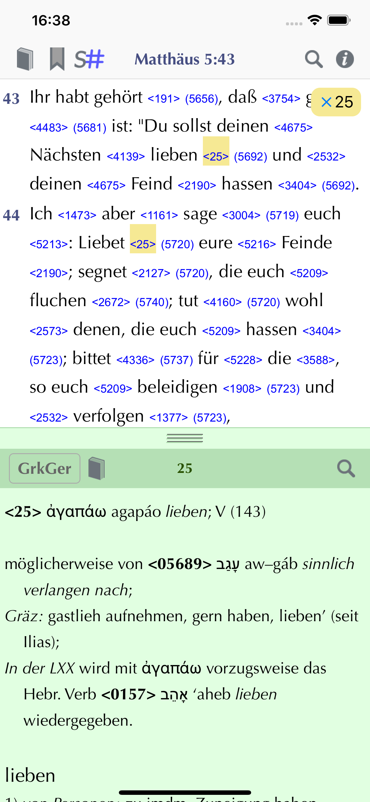 Importantia Strong-Bibel