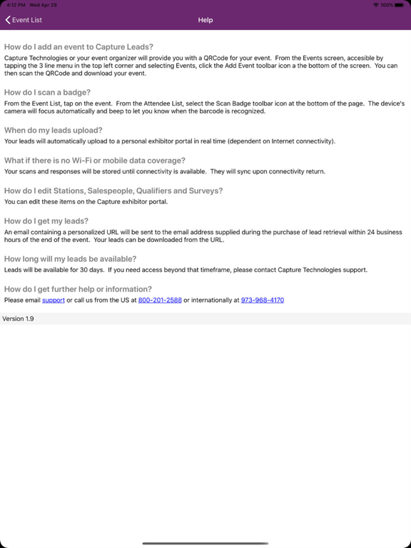 Capture Leads iPad screenshot 7 - Business app