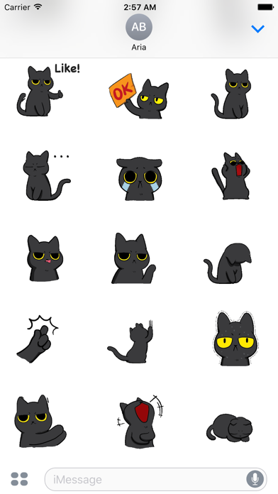 Screenshot #3 pour Animated Grumpy Black Cat