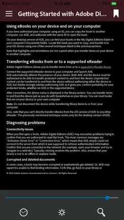 Adobe Digital Editions iPhone image 3