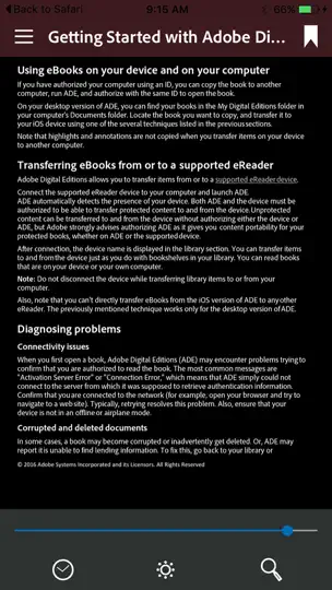 Adobe Digital Editions iPhone Screenshot 3