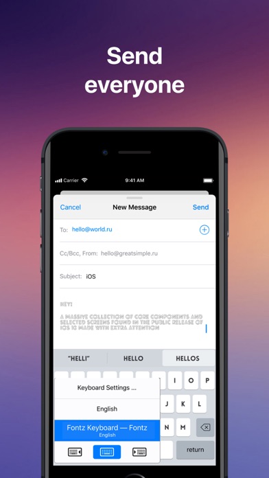 Fontⓩ Keyboard, Cool Fonts iPhone screenshot 5 - Utilities app