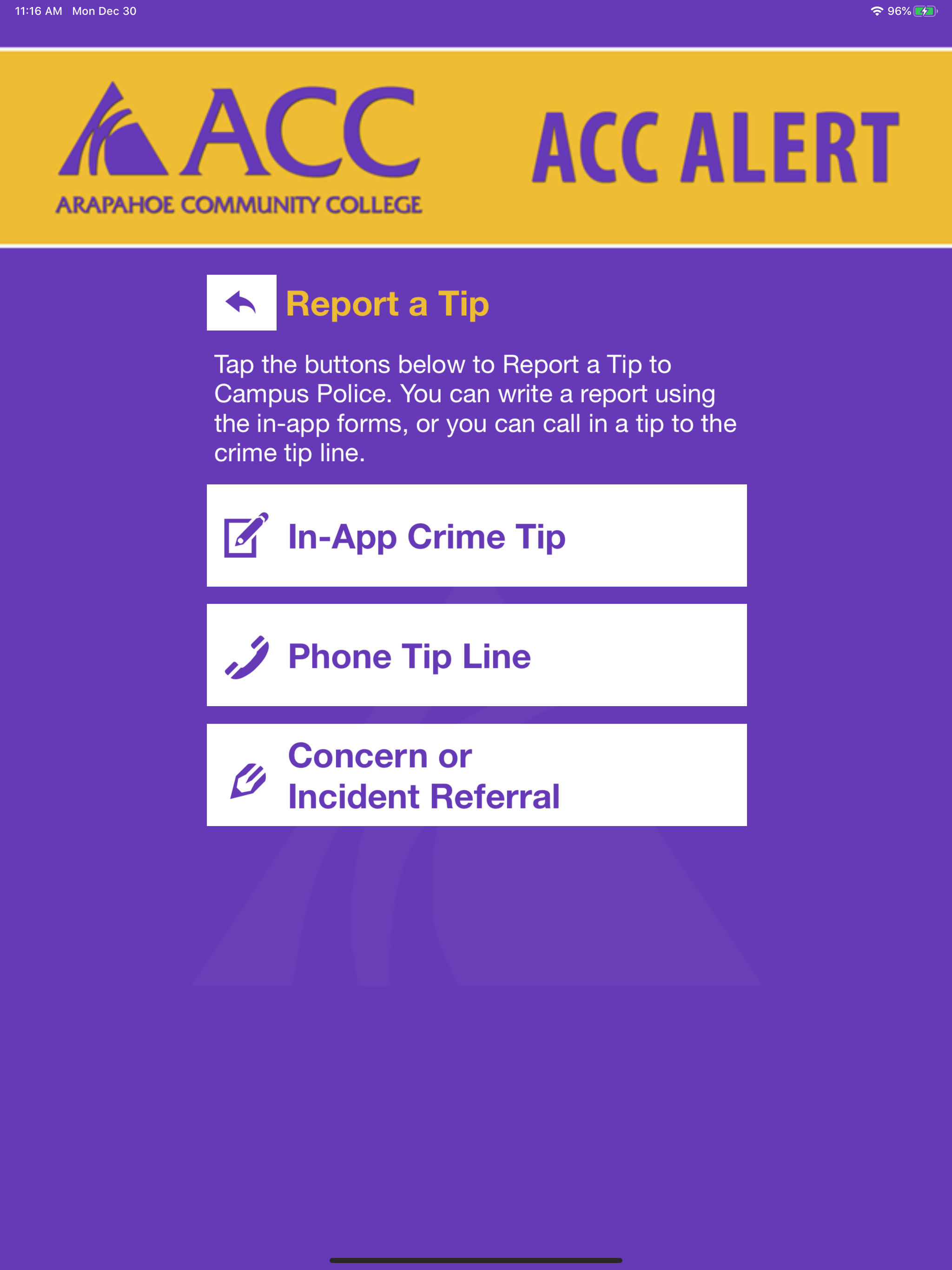 ACC ALERT - Arapahoe screenshot 11