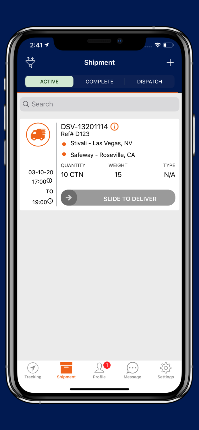 DSV DELIVERY