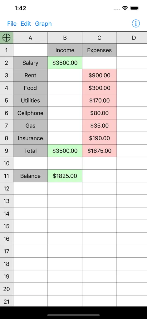 Utility Spreadsheet Pro - Business App | MWM