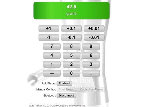 AutoTrickler iPad screenshot 1 - Utilities app