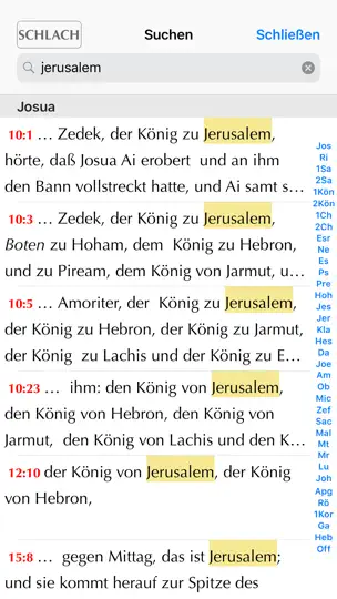 Screenshot von Online Bibel auf dem iPhone 4