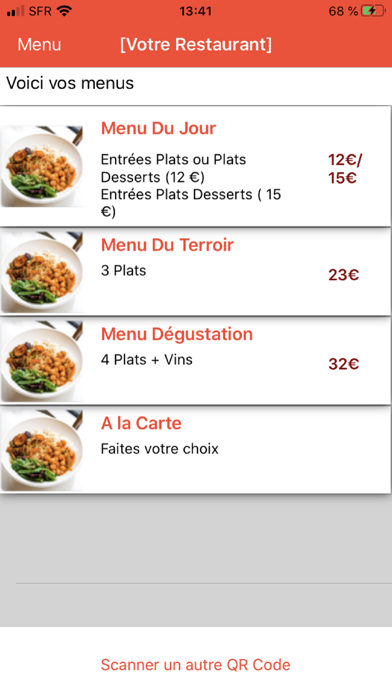 Screenshot #2 pour Scan Menu
