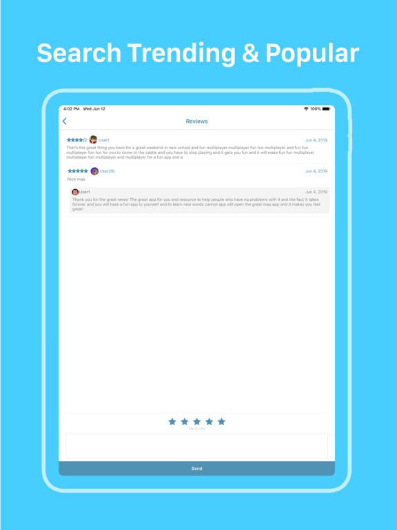 Worlds for Minecraft iPad screenshot 5 - Entertainment app