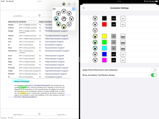 PDF Notes C iPad screenshot
