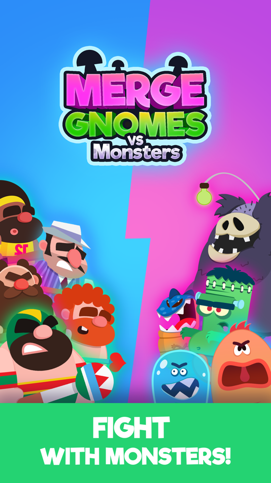 #1. Merge Gnomes Vs Monster! (iOS) By: Rhino Games LLC