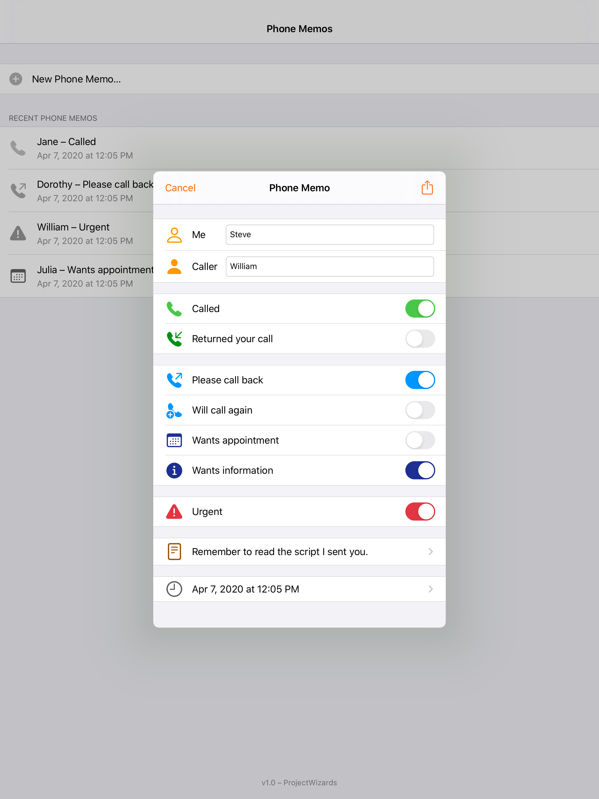 Phone Memos screenshot 5