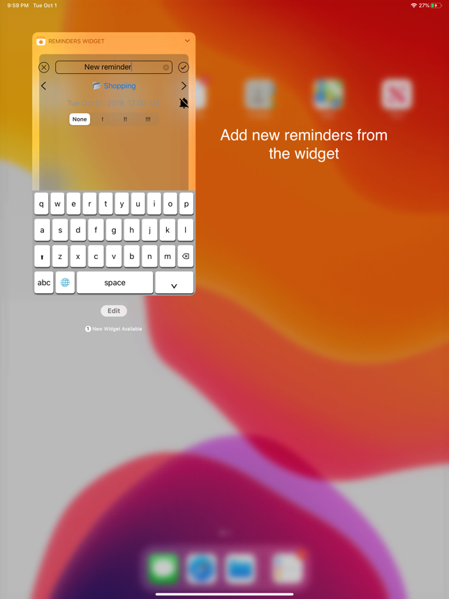 ‎Reminders Widget Screenshot