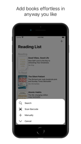 Minimalistic Reading List screenshot