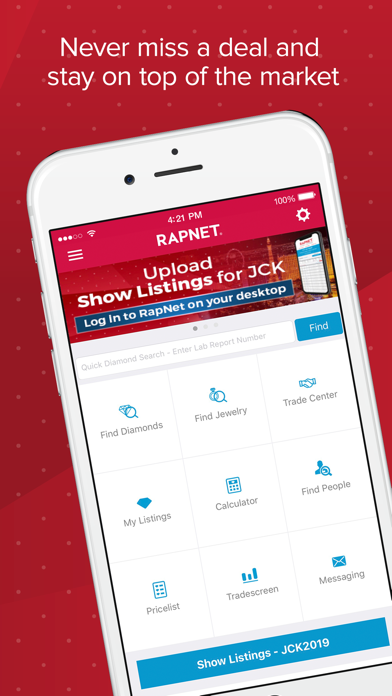 RapNet - The Diamond Market Screenshot