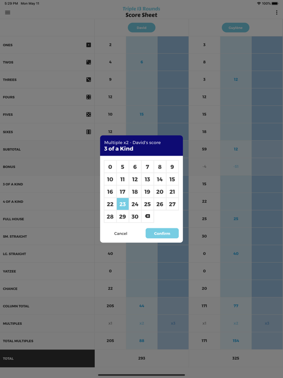 Screenshot #5 pour Triple 13 Rounds Score Sheet