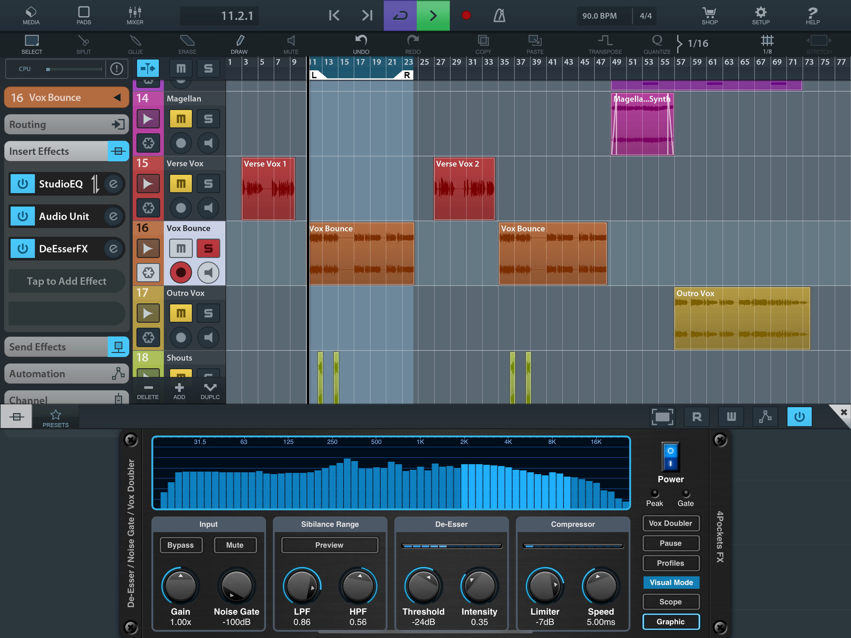De-Esser AUv3 Audio Plugin