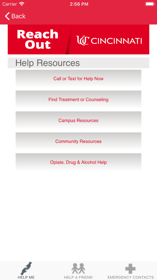 #3. Univ of Cincinnati-Reach Out (iOS) 由: The Lakeland Foundation
