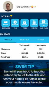 My Swim Tracker screenshot