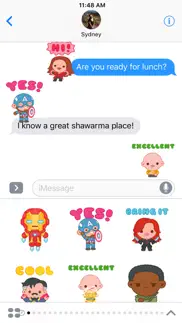 marvel stickers: hero mix iphone screenshot 1