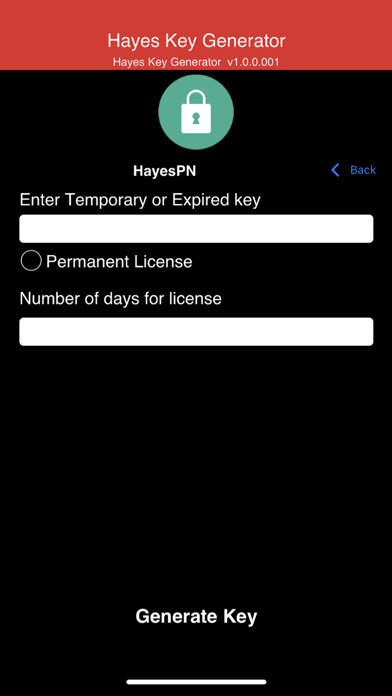 Screenshot #3 pour Hayes Key Generator App