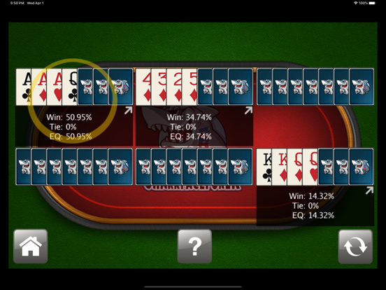 Screenshot #4 pour Stud Poker Odds