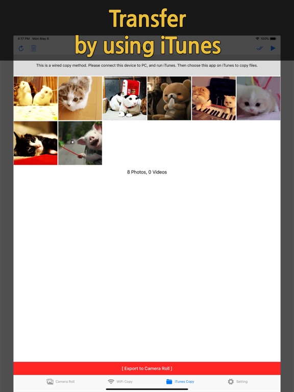 Screenshot #6 pour QuickToss - Copy files to PC