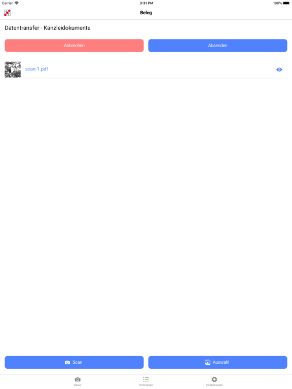 hmd.mykanzlei iPad screenshot