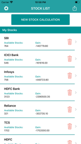 Stock Average Price Calculator screenshot
