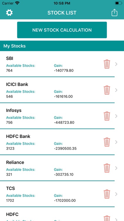 Stock Average Price Calculator