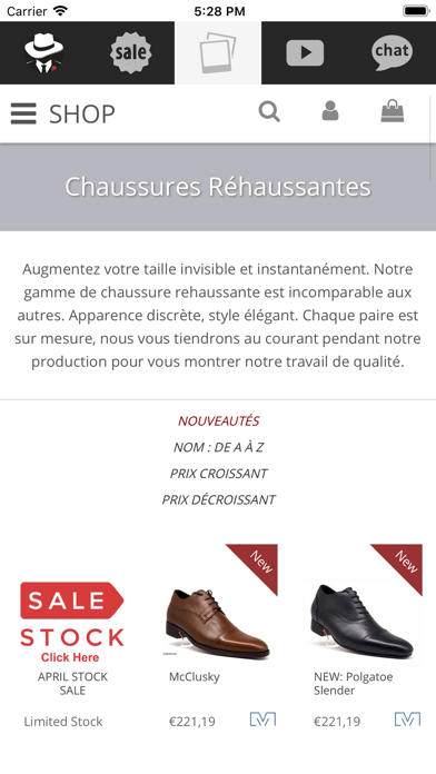 Screenshot #2 pour DONS Chaussure Homme