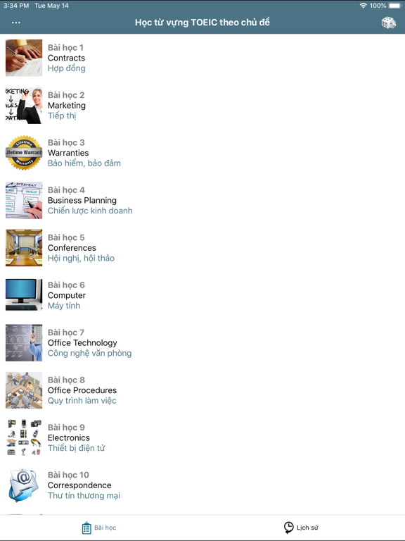 Screenshot #4 pour Học từ vừng TOEIC theo chủ đề