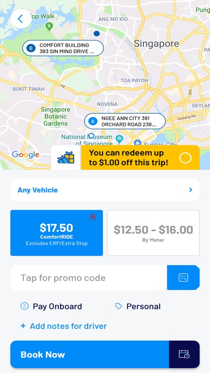 ComfortDelGro Booking App screenshot-3