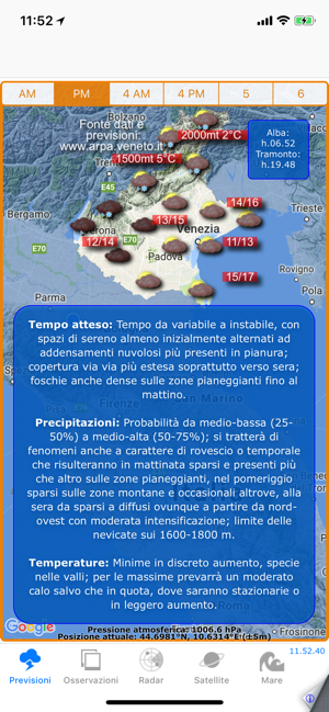 ‎METEO VENETO Screenshot