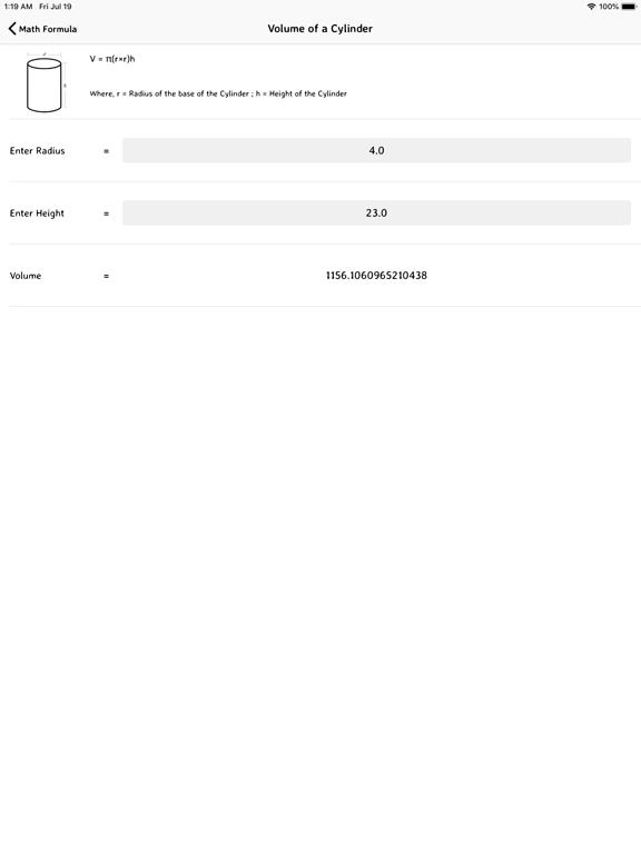 Math Formula - Exam Learning iPad screenshot