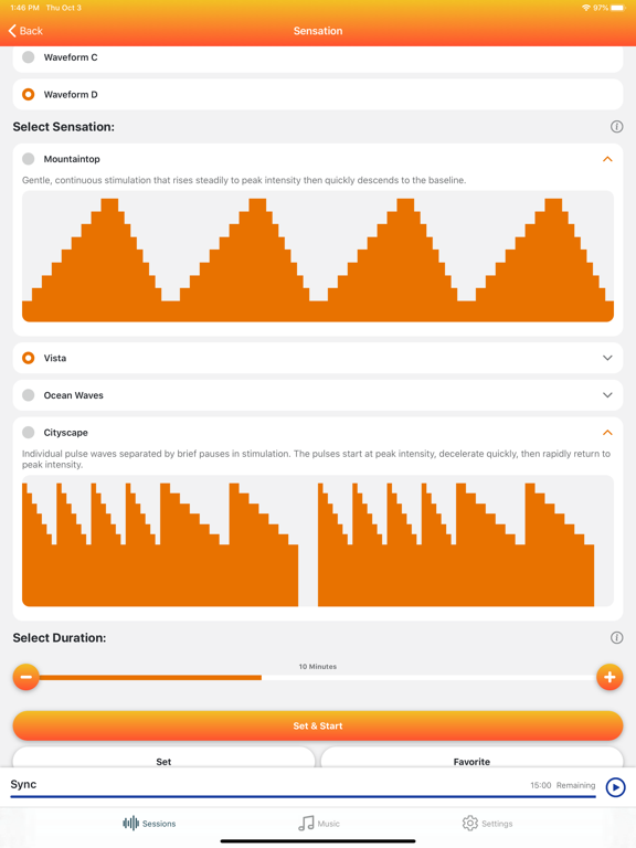 Neuvana iPad screenshot 2 - Health & Fitness app