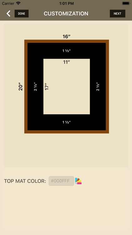 iWasFramed Matting Calculator screenshot-5