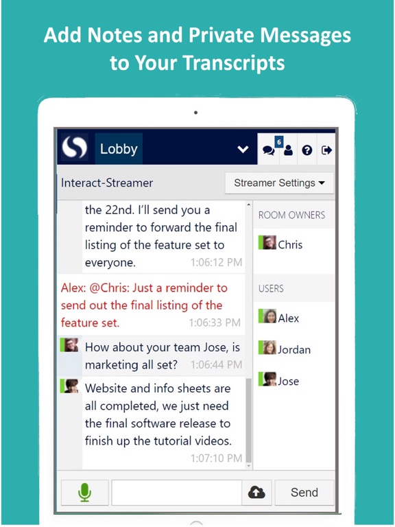 Interact-Streamer™ iPad screenshot 6 - Productivity app