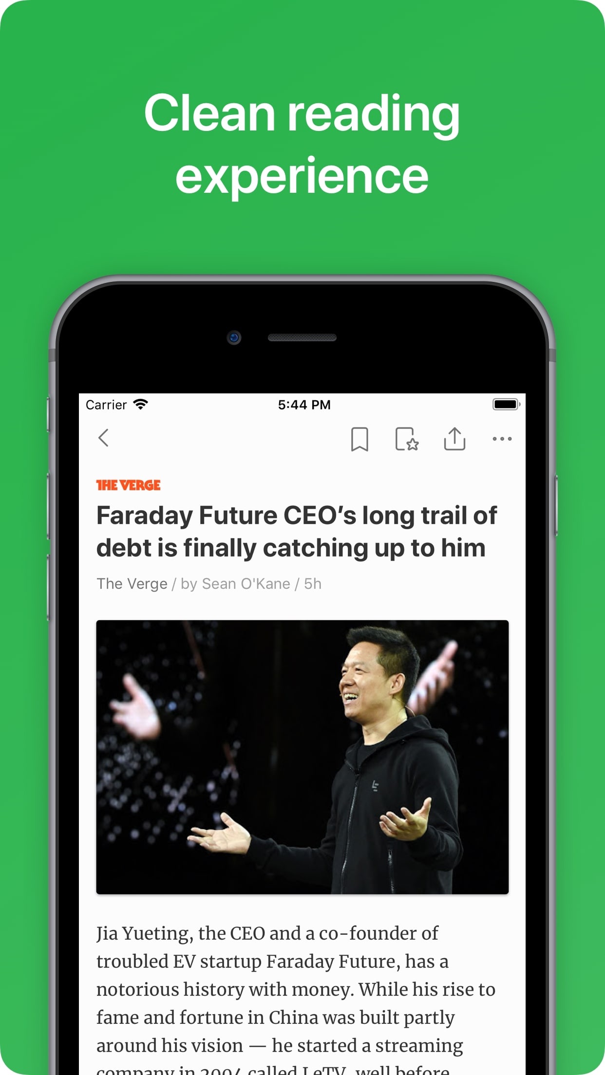 Screenshot do app Feedly - Smart News Reader