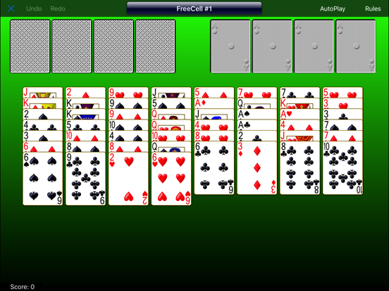 Goodsol FreeCell Plus iPad app afbeelding 2