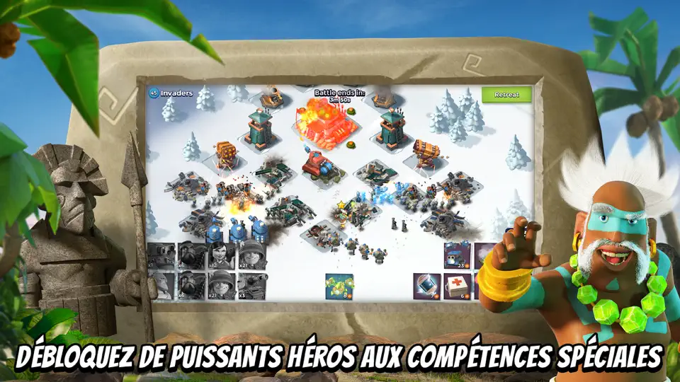 Capture d'écran de Boom Beach sur iPhone 3
