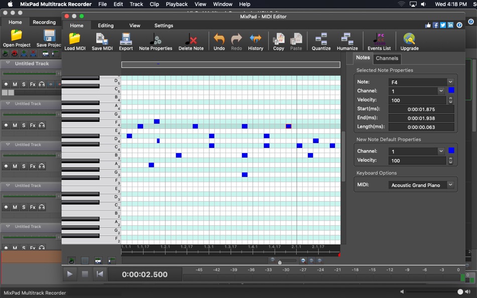 #3. MixPad Multitrack Recorder (macOS) Podle: NCH Software