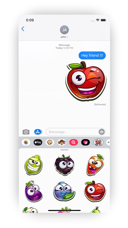 Funny Fruits Stickers